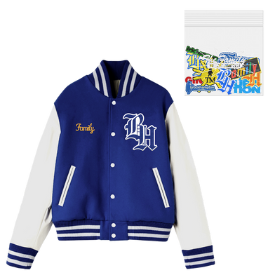 All Good Things Must Come To An End Varsity Jacket + Iron-On Patch Set Bundle