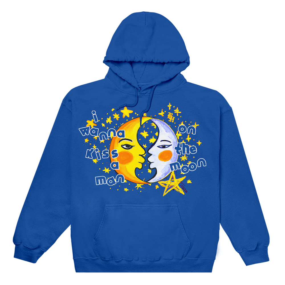 I Wanna Kiss A Man On The Moon Hoodie Front